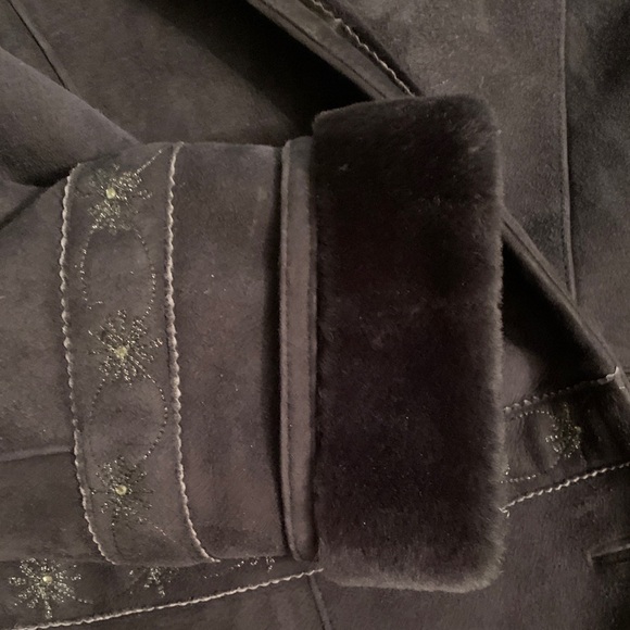 Valentino Dark Teddy Jacket with Fur Accents - Picture 7 of 9